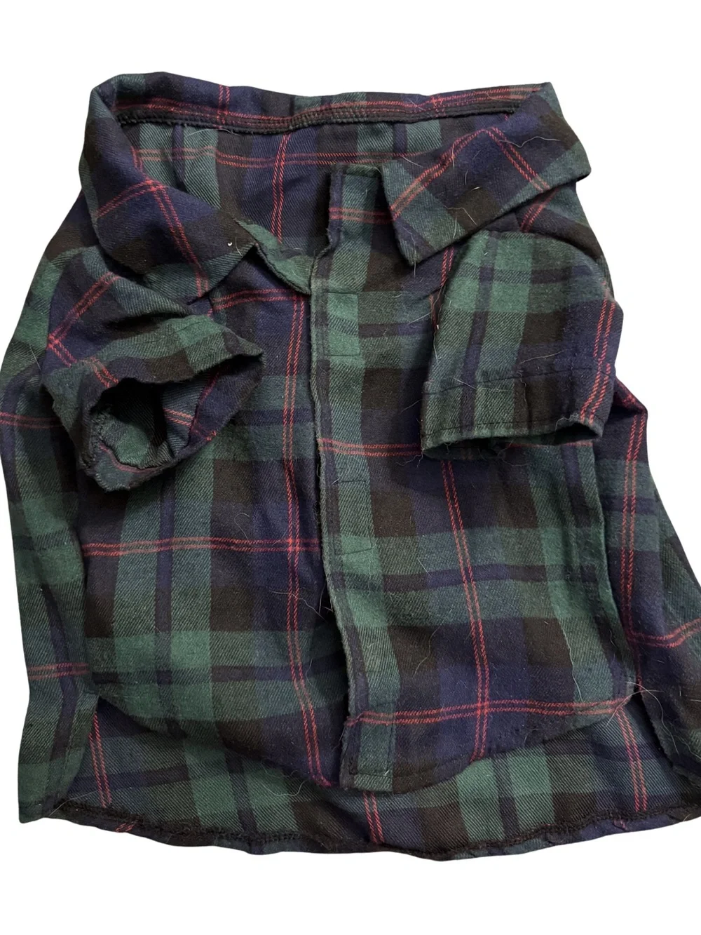 Old Navy Flannel Plaid Dog Shirt in‎ Green and Navy Size Large